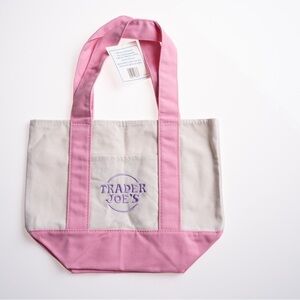 Trader Joe’s Mini Canvas Tote - Pink